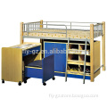 Modern Children Wooden Bed With Storage